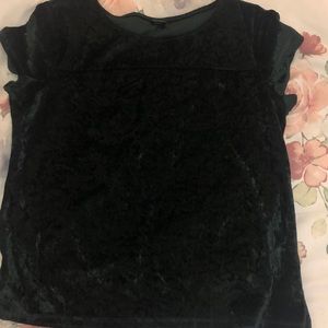 velvet forest green shirt